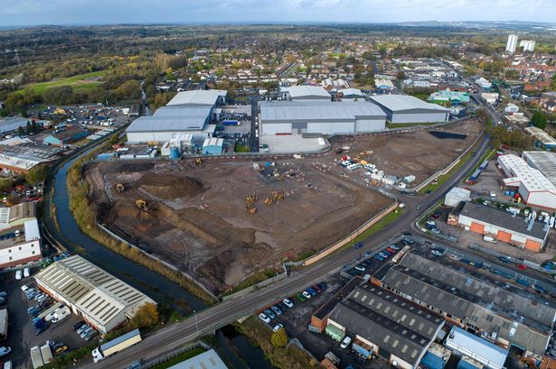Brownfield land in Fryers Road where the Walsall Energy From Waste facility will be based